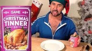 Thanksgiving may be the largest eating event in the united states as measured by retail sales of food and beverages and by estimates. Christmas Tinner Review Christmas Dinner In A Can Youtube