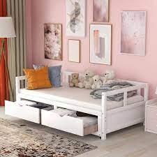 anbazar extendable twin white daybed