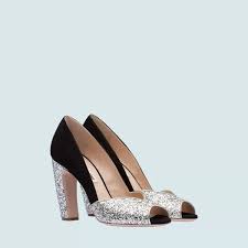 Suede Pumps With Glitter