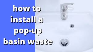how to install a pop up basin waste