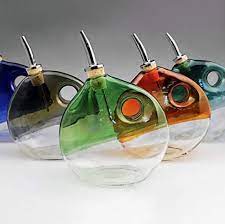 Hand Blown Glass Oil Dispenser