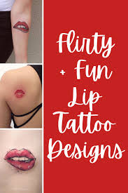 68 lips tattoo on chest