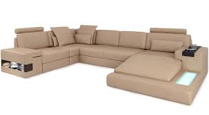 Leather Sectional Chaise Sofa
