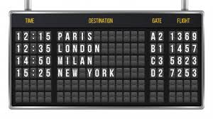 Flip Scoreboard Arrival Airport Board Alphabet Vector