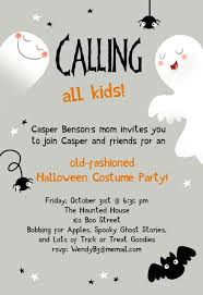 Calling All Kids Halloween Party Invitation Template Free