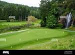 Olympic View Golf Club, watefall feature, Metchosin, British ...