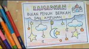 Rekan kantor atau teman kerja adalah orang yang hampir kamu temui setiap hari. Cara Menggambar Poster Ramadhan 2021 Youtube