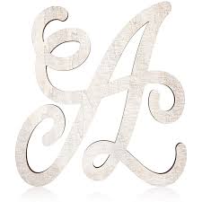 unfinished wooden monogram letter q