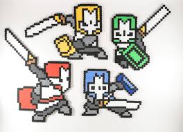 High quality castle crashers inspired spiral notebooks by independent artists and designers from around the world. Castle Crashers Perler Bead Sprites Castle By Nostalgiaperler Castle Crashers Perler Beads Bead Sprite