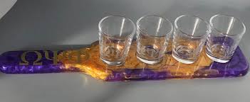 omega 25 off shot glass tray gift set