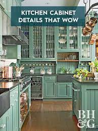 This virginia kitchen showcases vintage design elements paired with rustic textures and a retro palette. Kitchen Cabinet Details That Wow Classy Kitchen Green Kitchen Cabinets Kitchen Renovation