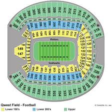 Right Century Link Field Seating Chart Centurylink Seating
