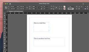 how to link text bo in indesign