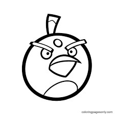 Angry Bird Bomb Coloring Pages - Angry Birds Coloring Pages - Coloring  Pages For Kids And Adults
