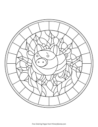 Here's what you need to know about stained glass windows from the experts at diy network. Pig Stained Glass Window Coloring Page Free Printable Pdf From Primarygames