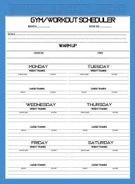 Here You Can Download Weekly Planner For Gym Workout