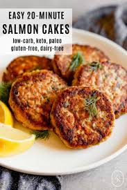 easy canned salmon patties cakes keto