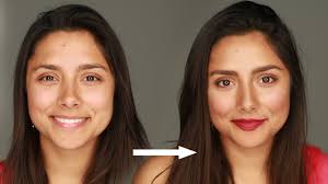 women learn how to do makeup for the