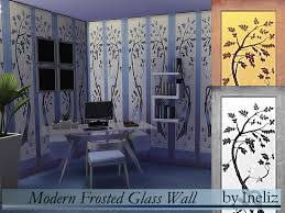 Sims Resource Modern Frosted Glass Wall