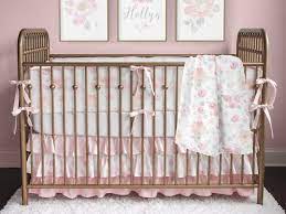 Fl Girl Crib Bedding Blush Pink