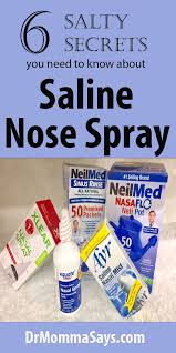 homemade saline nose spray large
