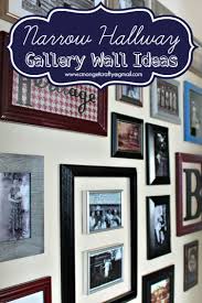 gallery wall ideas for a narrow hallway