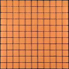 Orange Glass Mosaic Tile