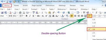Just take microsoft word 2010 for example, which is as well as in word 2007/2013. Where Is The Double Spacing In Microsoft Word 2007 2010 2013 2016 2019 And 365