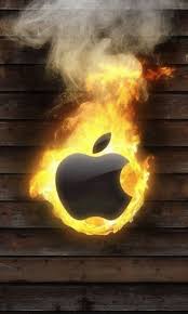 burning apple live wallpaper free