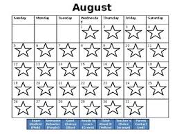 Clip Chart Behavior Calendar Downloads Black And White