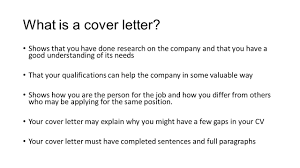 Class Two Cover Letters Objectives At The End Of This Class