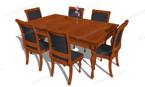 detailed dining table 3d models of 2024