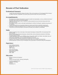 Summary Of Accomplishments Resume For Examples Post Office Job