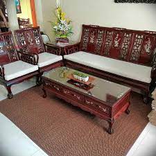 chinese style solid wood sofa set