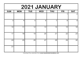 And see for each day the sunrise and sunset in january 2021 calendar. January 2021 Printable Calendar Template Pdf Word Excel