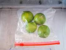 Can lime be stored in freezer?
