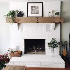How To Paint A Brick Fireplace And The
