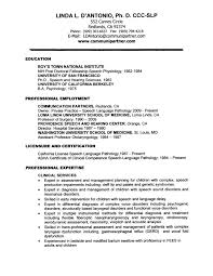 Resume Pin By On Free Resume Examples Speech Language