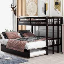 Bunk Bed With Trundle Wooden Bunk Beds