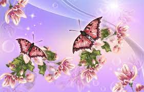 Wallpaper butterfly, flowers, Wallpaper ...
