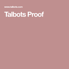 Talbots Proof 3d