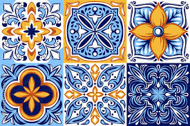 Vetor De Italian Ceramic Tile Pattern