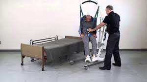 patient lift transfer from floor to bed