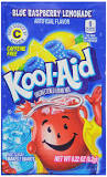 What flavor is the light blue Kool-Aid?
