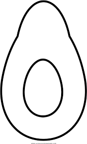 You can download free printable avocado coloring pages at coloringonly.com. Avocado Coloring Page Line Art Full Size Png Download Seekpng