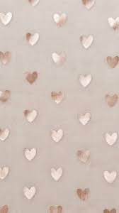 Heart Pattern - Rose Gold
