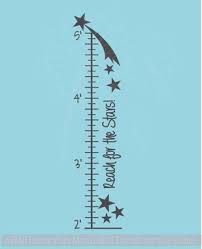 Reach For The Stars Wall Growth Chart Height Ruler Wall