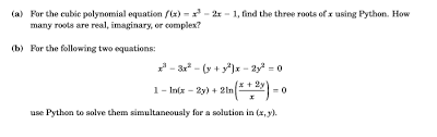 For The Cubic Polynomial Equation F X