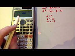 Solving Quadratic Equations Casio Fx