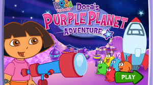 Dora la exploradora es una serie de dibujos animados creada el año 2000 en los estados unidos. Aventura En El Planeta Morado Con Dora Juegos Infantiles
